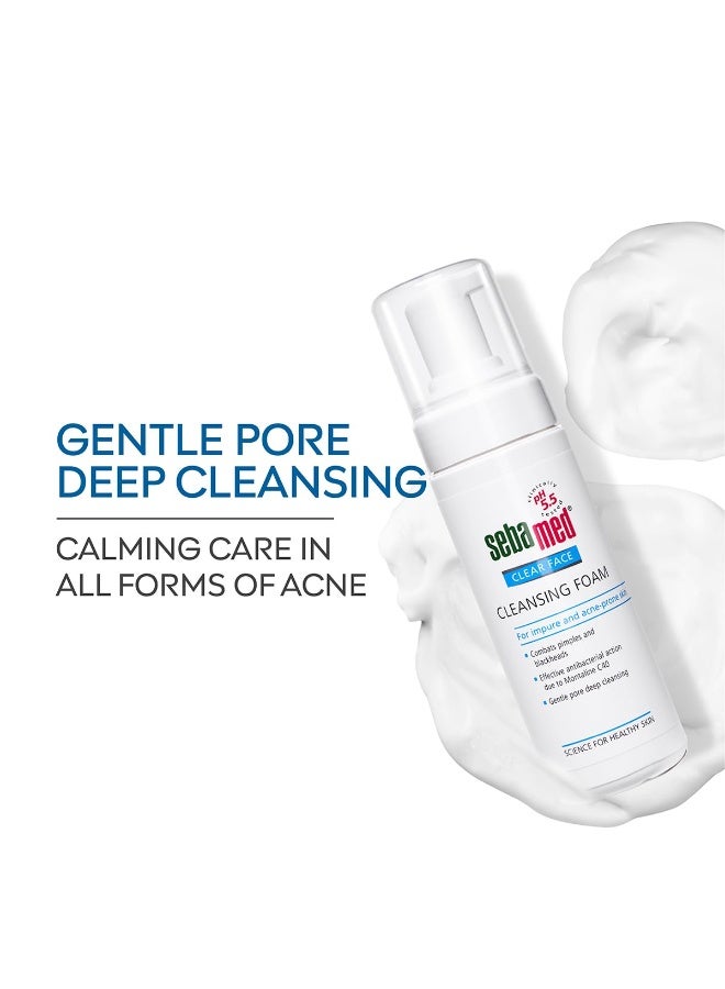 Sebamed Clear Face Cleansing Foam for Acne prone Skin 50 ml I pH 5.5 I Gentle, Effective hydrating cleanser for pimples | Face wash |men & womenl Oil Free l Clinically proven l Toxin free - Image 2